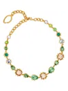 Oscar De La Renta Stones Chain Necklace In Gold