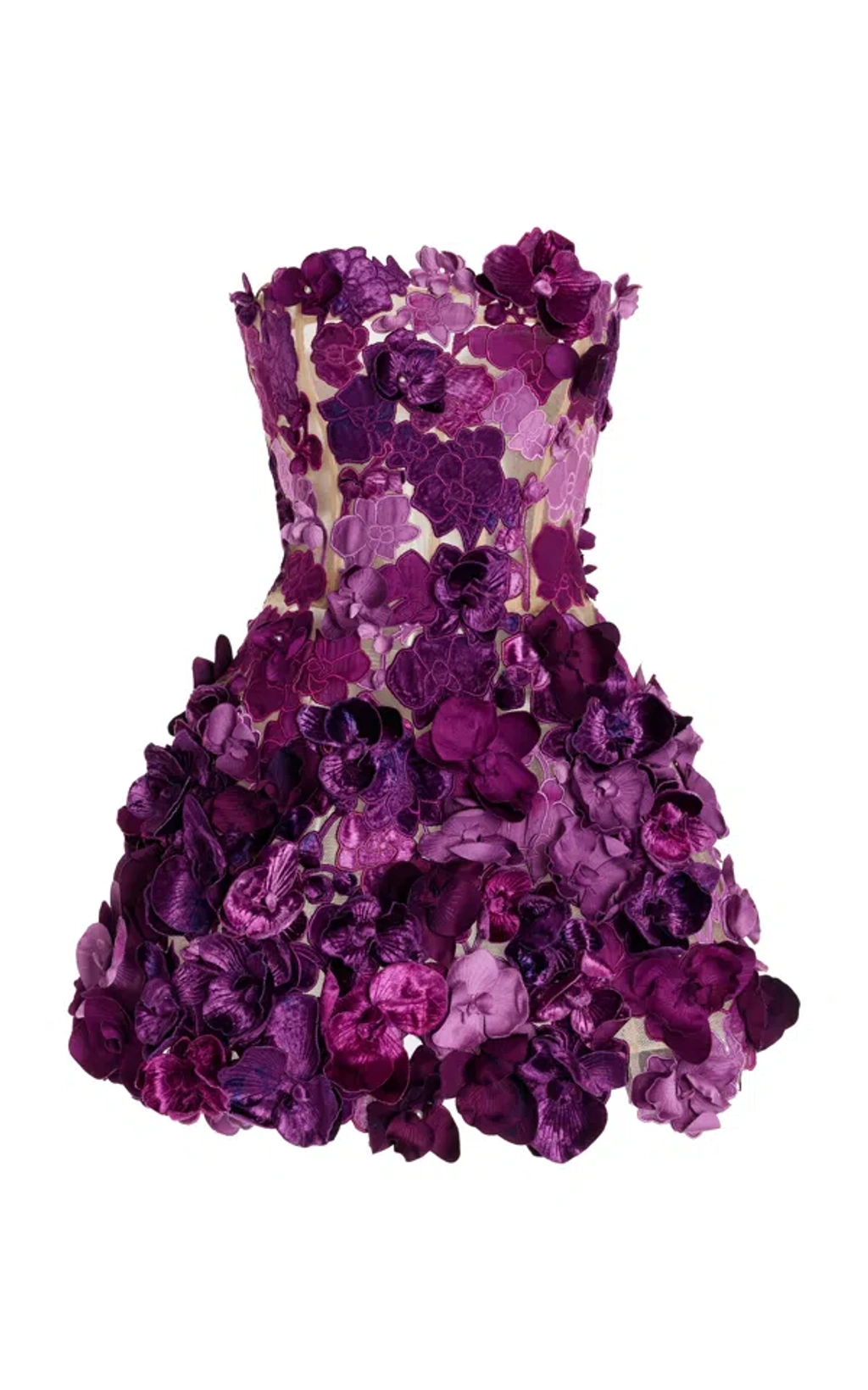 green emerald velvet dress Orchid Embroidered Dress - White/Black 8 main image 0