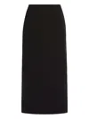 Oscar De La Renta Stretch-wool Pencil Skirt In Black