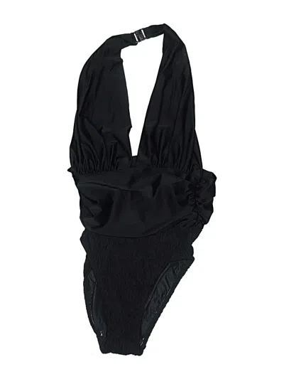 Pre-owned Oscar De La Renta Swimsuit Bottoms In Black