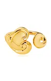 Oscar De La Renta Swirl Heart Bracelet In Gold