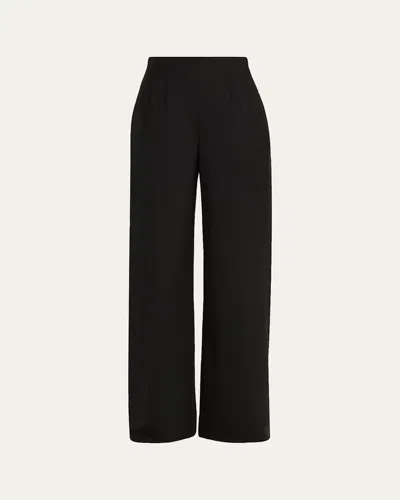 Oscar De La Renta Tailored Wide-leg Pants In Black