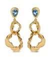 Oscar De La Renta Textured Baroque Clip-on Earrings In Gold