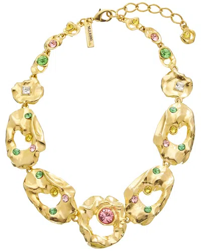 Oscar De La Renta Textured Necklace In Multi