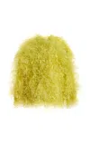 Oscar De La Renta Textured Point D'esprit Coat In Green