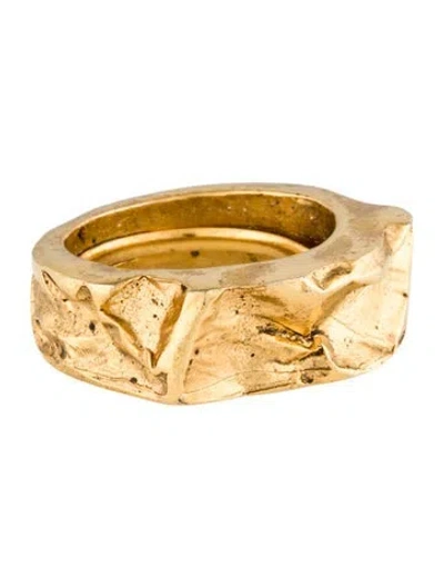 Pre-owned Oscar De La Renta Textured Ring In Multi
