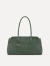 Oscar De La Renta The Aster In Suede In Green