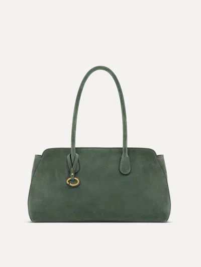 Oscar De La Renta The Aster In Suede In Green