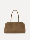 Oscar De La Renta The Aster In Suede In Sand