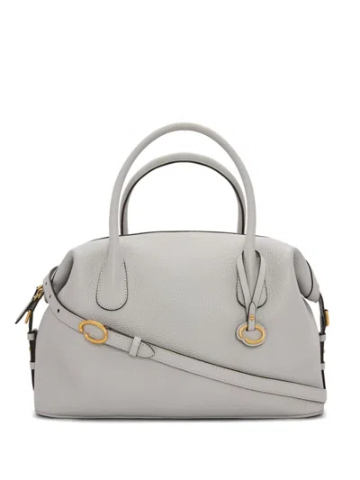 Oscar De La Renta The Dahlia Tote Bag In Grey