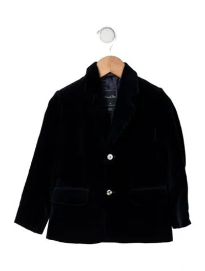 Pre-owned Oscar De La Renta Babies' Toddler Boys Blazer Jacket W/tags In Blue