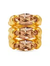 Oscar De La Renta Triple Navette Ring In Gold