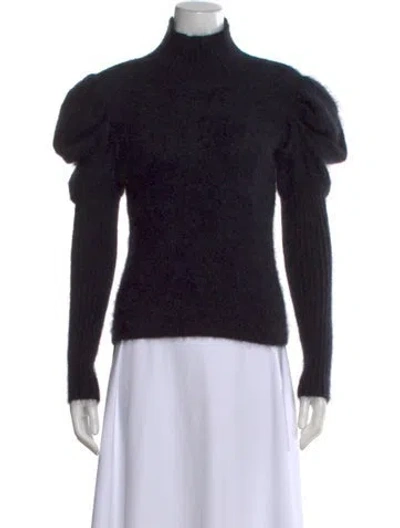 Pre-owned Oscar De La Renta Turtleneck Sweater In Blue