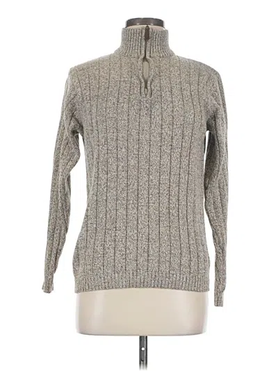 Pre-owned Oscar De La Renta Turtleneck Sweater In Gray