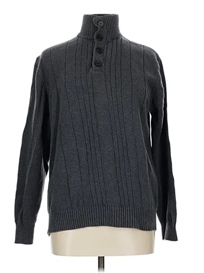 Pre-owned Oscar De La Renta Turtleneck Sweater In Gray