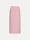 Oscar De La Renta Tweed Pencil Skirt In Pink