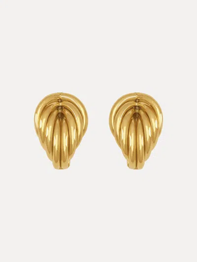 Oscar De La Renta Twisted Drop Clip-on Earrings