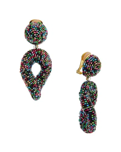 Oscar De La Renta Twisted Drop Earrings In Multi