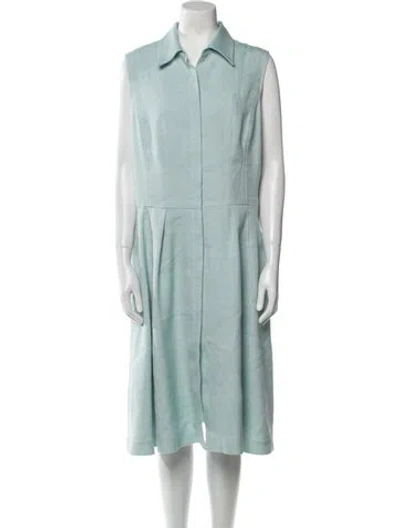 Pre-owned Oscar De La Renta Vest In Blue