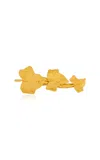 Oscar De La Renta Vines Pinch Clip In Gold