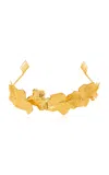 Oscar De La Renta Vines Tiara In Gold