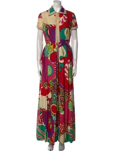 Pre-owned Oscar De La Renta Vintage 1970's Jumpsuit In Neutral