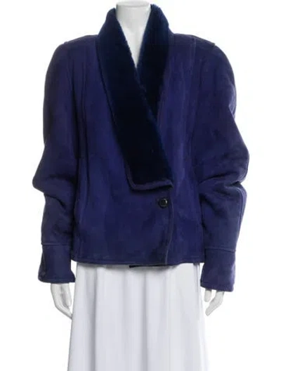 Pre-owned Oscar De La Renta Vintage 1980's Jacket In Blue