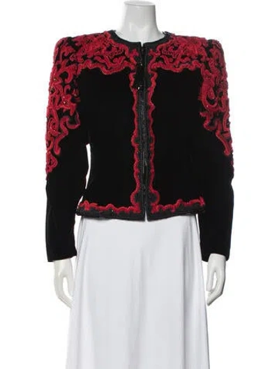 Pre-owned Oscar De La Renta Vintage 1988 Evening Jacket In Multi