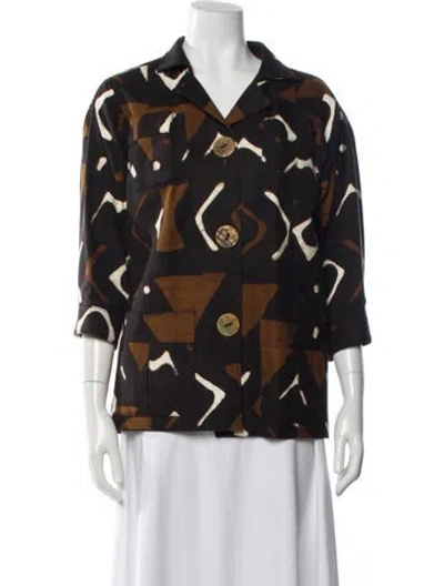 Pre-owned Oscar De La Renta Vintage 2008 Jacket In Brown