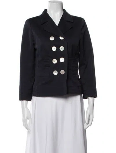 Pre-owned Oscar De La Renta Vintage Blazer In Blue