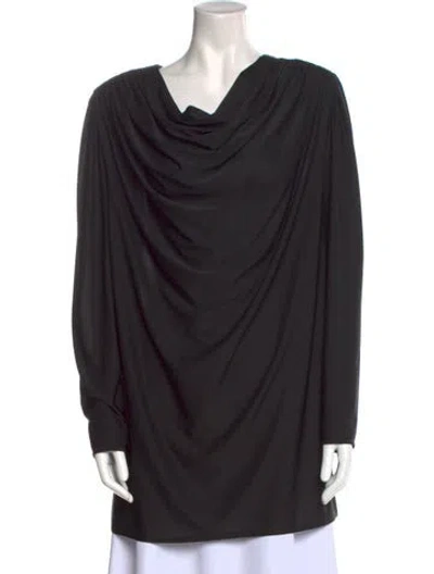 Pre-owned Oscar De La Renta Vintage Late 1970's - Early 1980's Tunic In Black