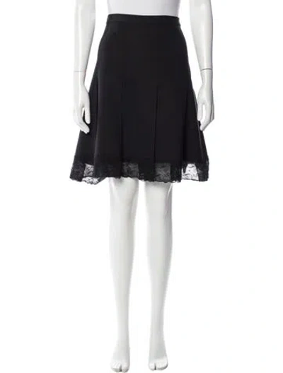Pre-owned Oscar De La Renta Vintage Mini Skirt In Gray