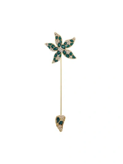 Oscar De La Renta Vintage Starfish Stick Pin In Gold