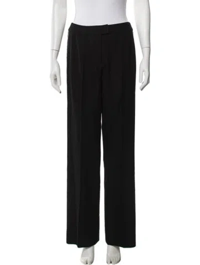 Pre-owned Oscar De La Renta Vintage Wide Leg Pants In Black