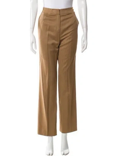 Pre-owned Oscar De La Renta Vintage Wide Leg Pants In Neutral
