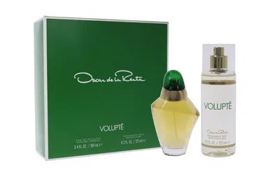 Oscar De La Renta Volupte By  For Women - 2 Pc Gift Set 3.4oz Edt Spray, 4.2oz Frangrance Mist In White