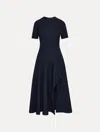 Oscar De La Renta Wave Detail Midi Dress