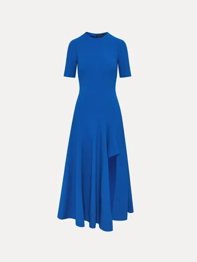Oscar De La Renta Wave Detail Midi Dress