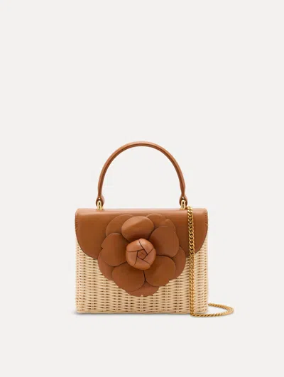 Oscar De La Renta Wicker Mini Tro Bag
