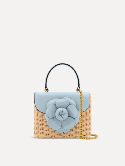 Oscar De La Renta Wicker Mini Tro Bag
