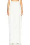 Oscar De La Renta Fringe Fil Coup Wide Leg Pant In Ivory