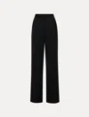Oscar De La Renta Wide Leg Grain Du Poudre Pant
