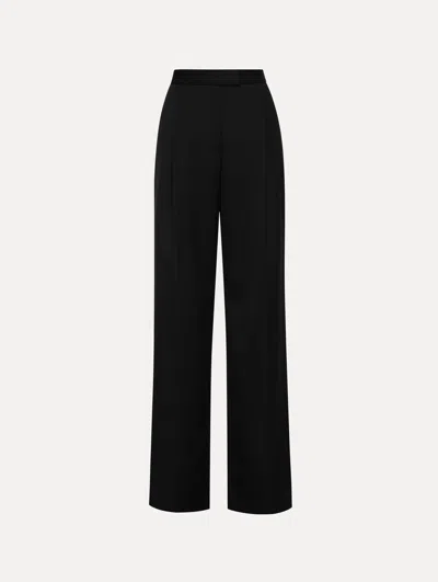 Oscar De La Renta Wide Leg Grain Du Poudre Pant