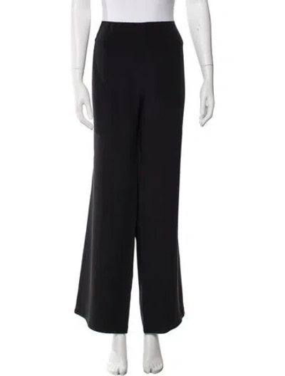 Pre-owned Oscar De La Renta Wide Leg Pants In Blue