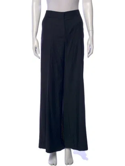 Pre-owned Oscar De La Renta Wide Leg Pants In Multi