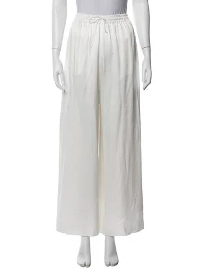 Pre-owned Oscar De La Renta Wide Leg Pants W/ Tags In Neutrals