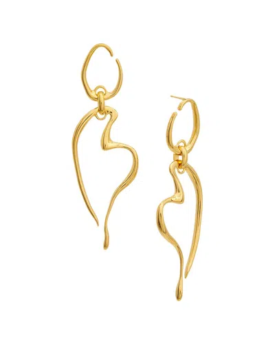 Oscar De La Renta Wire O & Heart Earrings