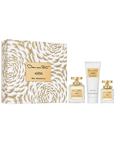 Oscar De La Renta Women's 2 X 3.4oz + 1oz Alibi Eau Sensuelle Edp Gift Set In White