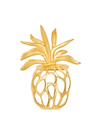 Oscar De La Renta Women's 24k-gold-plated Pineapple Ring
