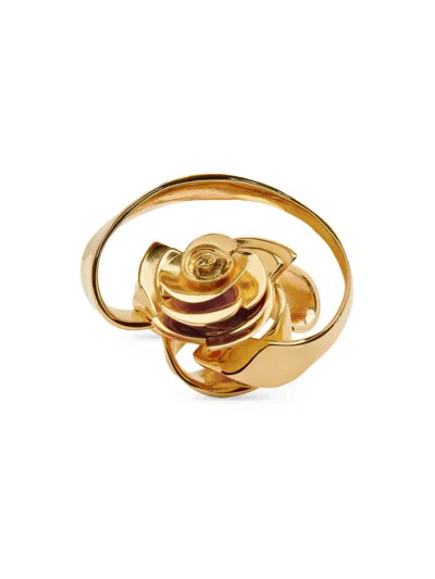 Oscar De La Renta Women's 24k-gold-plated Rose Ring